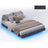 Double Floating Bed Frame - 135L - Foam - LED Lights