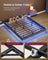 Double Floating Bed Frame - 135L - Foam - LED Lights