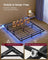 Bed Frame - Metal with LED and Charging Station - Matte Black - 200 x 150 x 26 cm
