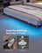 Bed Frame - Metal with LED and Charging Station - Matte Black - 200 x 150 x 26 cm