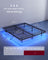 Bed Frame - Metal with LED and Charging Station - Matte Black - 200 x 150 x 26 cm