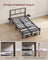Single Metal Bed Frame - 90L Mattress - Steel - Headboard