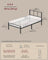 Single Metal Bed Frame - 90L Mattress - Steel - Headboard
