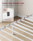 Bed Frame - Steel - Matte White - with Slats and Headboard