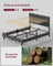 Double Bed Frame - 120L - Metal - Adjustable Headboard