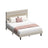 Double Bed Frame - 120L - Metal - Adjustable Headboard
