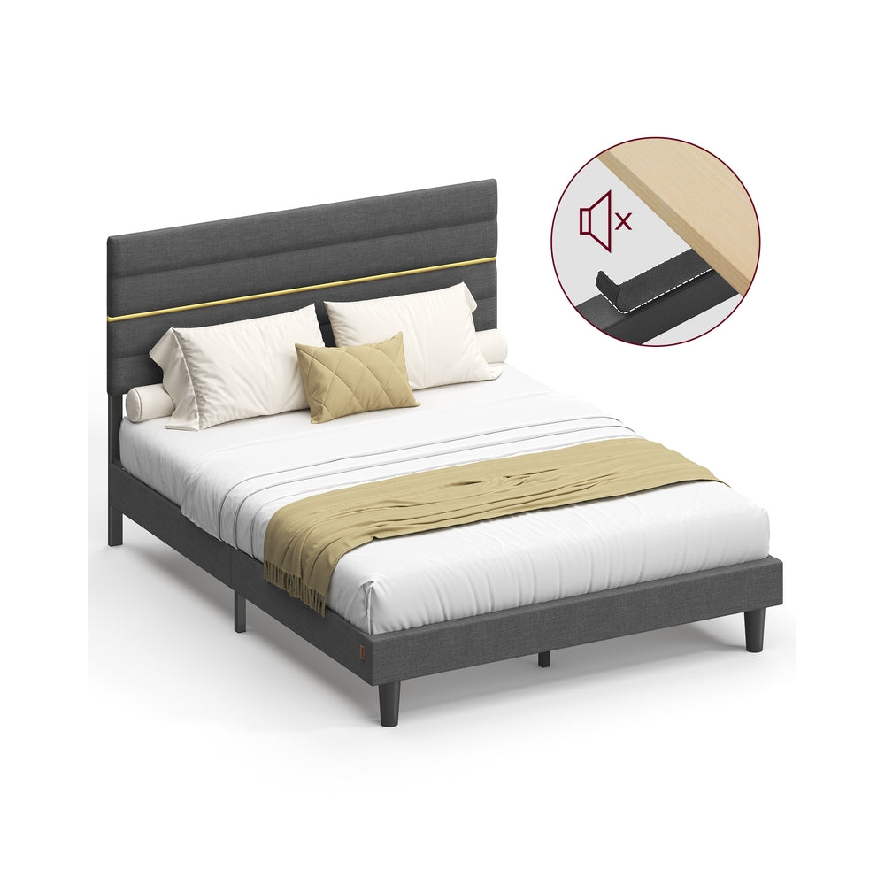 King Bed Frame - Metal - Suitable for 120x190 cm Mattress