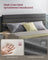 King Bed Frame - Metal - Suitable for 120x190 cm Mattress