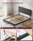 King Bed Frame - Metal - Suitable for 120x190 cm Mattress