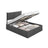 Double Bed Frame - 135 x 190 - Steel - Ottoman with Lift-Up Storage