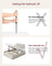 Double Bed Frame - 135 x 190 - Steel - Ottoman with Lift-Up Storage