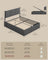 King Bed Frame - 150L - Steel - Lift-Up Storage
