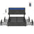 King Bed Frame - 500L - Steel - LED Lights