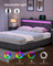 King Bed Frame - 500L - Steel - LED Lights
