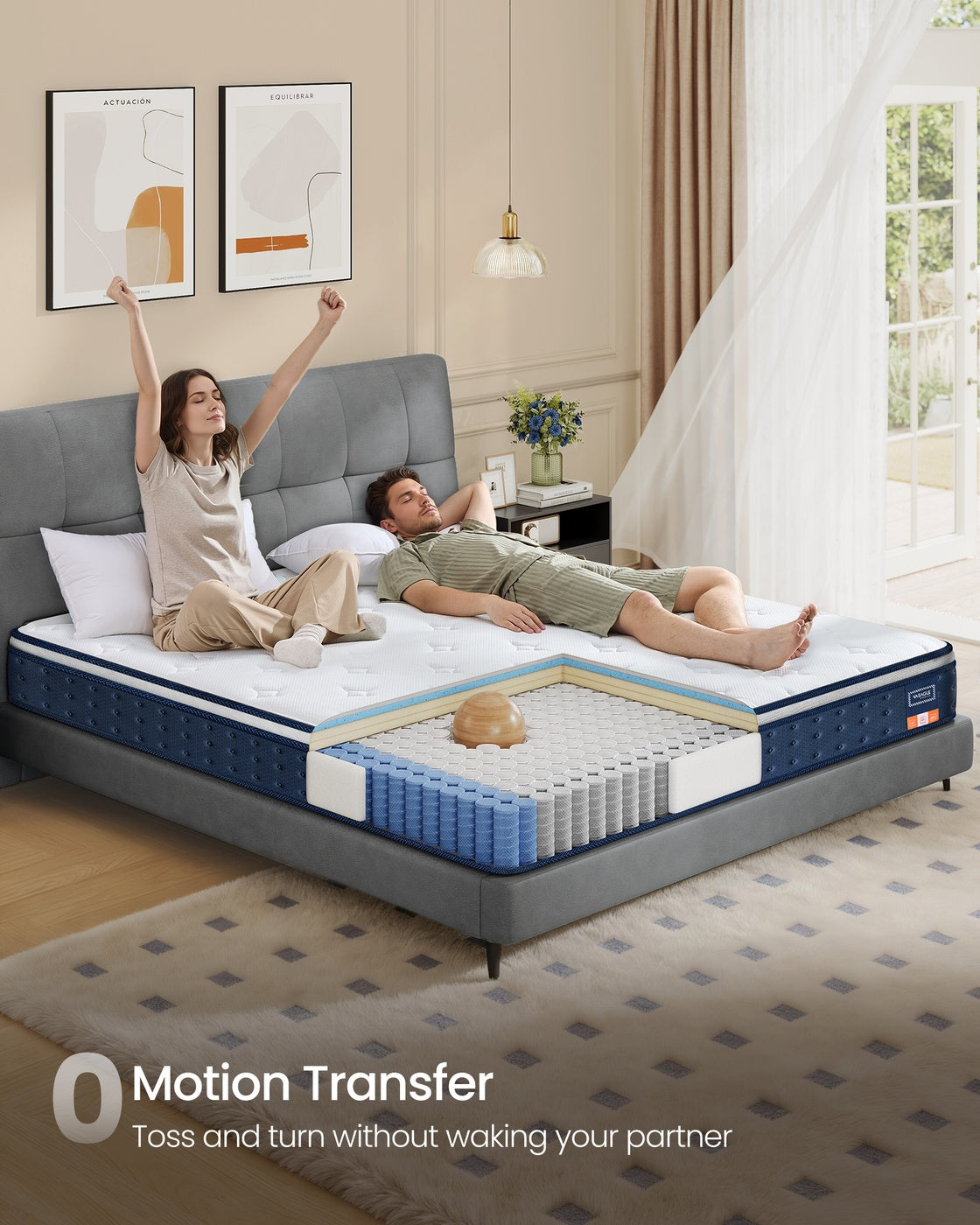 Hybrid Mattress - 90L - Pocket Springs - Medium Firm