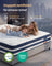 Bed Frame - Metal with LED and Charging Station - Blue - 200 x 150 x 25 cm