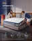 Bed Frame - Metal with LED and Charging Station - Blue - 200 x 150 x 25 cm