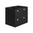 Set of 4 Foldable Storage Organisers - Oxford Fabric - Ink Black - Washable with Metal Label Holders