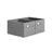 Set of 2 Foldable Storage Organisers - Oxford Fabric - Dove Grey - Washable with Metal Label Holders