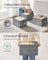 Collapsible Storage Boxes - Fabric - Cattail Grey - Set of 3 with Handles and Label Holders