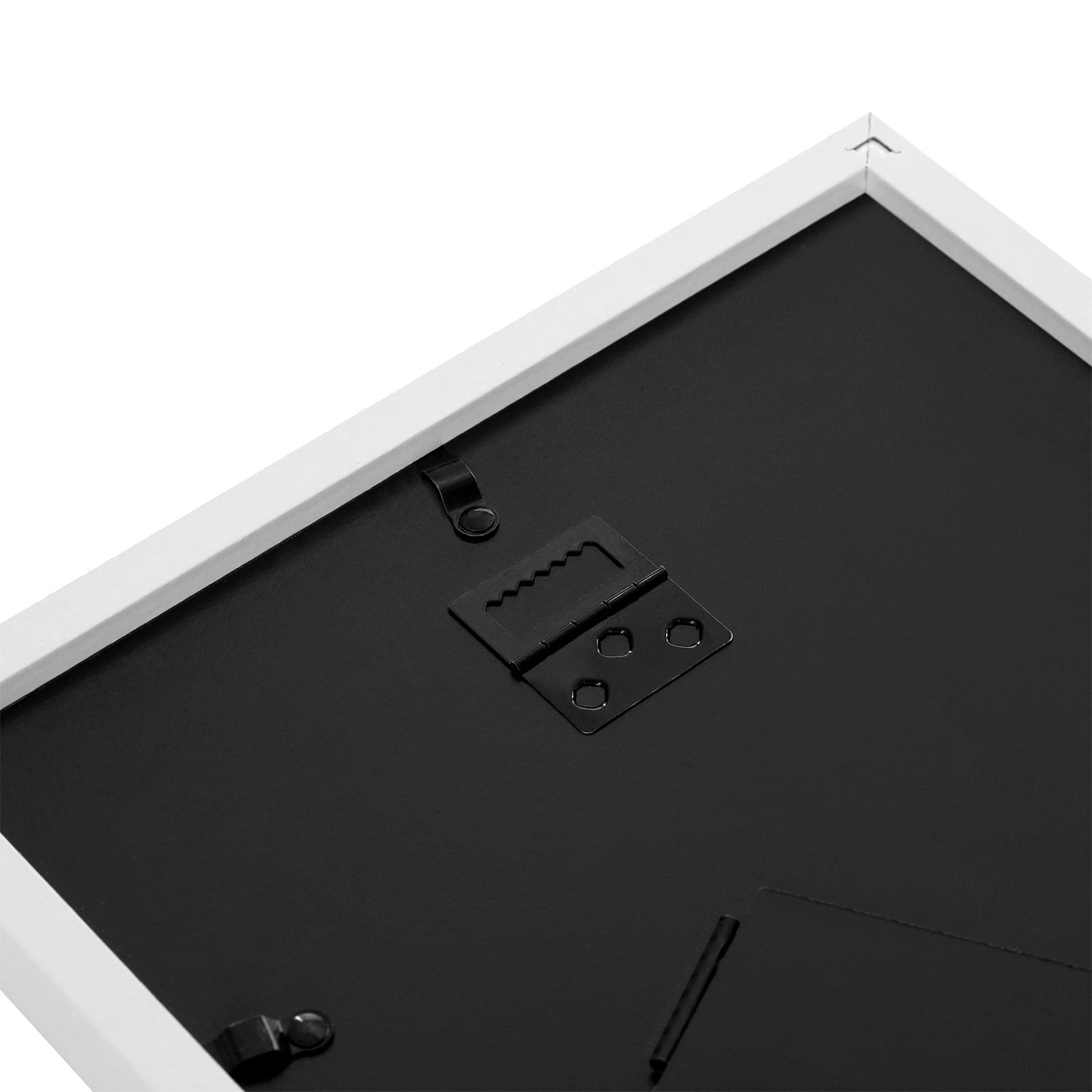 Triple Picture Frame - MDF with Glass Front - White - Wall Mounted or Table Top Display for Three 10 x 15 cm Photos