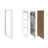 Triple Picture Frame - MDF with Glass Front - White - Wall Mounted or Table Top Display for Three 10 x 15 cm Photos