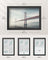 A4 Collage Picture Frame - Wood - Black - Includes 6 Mats and Shadow Box with Push Pins