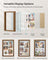 A4 Collage Picture Frame - Wood - Black - Includes 6 Mats and Shadow Box with Push Pins