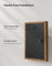 A4 Collage Picture Frame - Wood - Black - Includes 6 Mats and Shadow Box with Push Pins