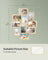 Photo Frame Collage - MDF - Natural Beige - Wall Mounted for 10 Photos (4x6)