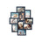 Photo Frame Collage - MDF - White - Wall-Mounted for 10 Photos (4" x 6")