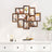 Collage Picture Frames - MDF - White - Wall Mounted for 10 Photos (4x6)