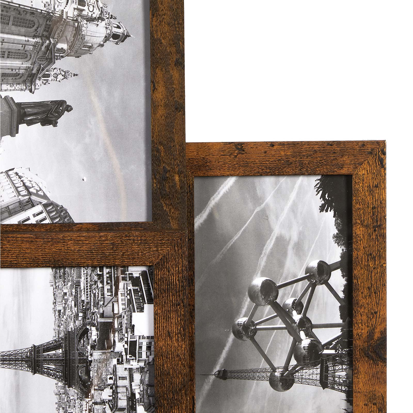 Collage Picture Frames - MDF - White - Wall Mounted for 10 Photos (4x6)