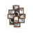 Collage Picture Frames - MDF - White - Wall Mounted for 10 Photos (4x6)
