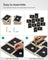 Picture Frame Collage - Holds 12 Photos - Clear Glass - Black