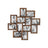 Wall Collage Picture Frames - For 12 Photos - Clear Glass - Assembly Required