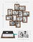 Wall Collage Picture Frames - For 12 Photos - Clear Glass - Assembly Required