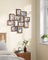 Wall Collage Picture Frames - For 12 Photos - Clear Glass - Assembly Required
