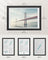 A4 Multi Photo Frame - Wood - Ash Black - Includes 3 Mats and Non-Trace Nails