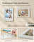 A4 Picture Frame - Wood - Rustic White - Multi Photo Collage with 3 Mats