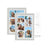 Set of 2 Rustic White Photo Frames - Wood - Adjustable for A4