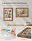 A4 Collage Picture Frame - Wood - Black - Includes 6 Mats and Shadow Box with Push Pins