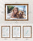 A4 Collage Picture Frame - Wood - Black - Includes 6 Mats and Shadow Box with Push Pins