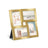 Photo Frame Collage - Wood - Pale Gold - 4-Window Design for 4x6 Photos