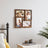 Collage Picture Frames - Wood Grain - Rustic Brown - Wall Mounted Display for 4x6 Photos