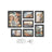 Set of 10 Picture Frames - MDF - Ash Black - Hanging or Tabletop Display with Non-Trace Nails