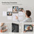 Set of 10 Picture Frames - MDF - Ash Black - Hanging or Tabletop Display with Non-Trace Nails