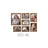 Picture Frame Set - MDF - Rustic Brown - Includes 10 Frames with Mats for Versatile Display