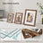 Picture Frame Set - MDF - Rustic Brown - Includes 10 Frames with Mats for Versatile Display
