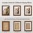 Picture Frame Set - MDF - Rustic Brown - Includes 10 Frames with Mats for Versatile Display